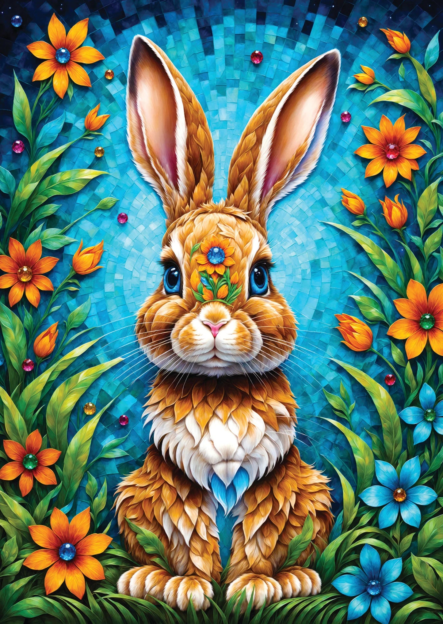 Garden Bunny 1000 Piece Jigsaw Puzzle Enjoy
