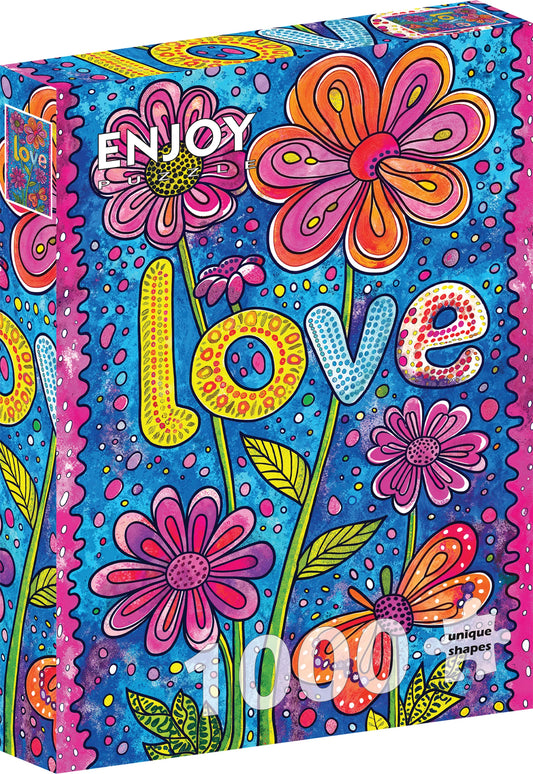 Floral Love 1000 Piece Jigsaw Puzzle Enjoy