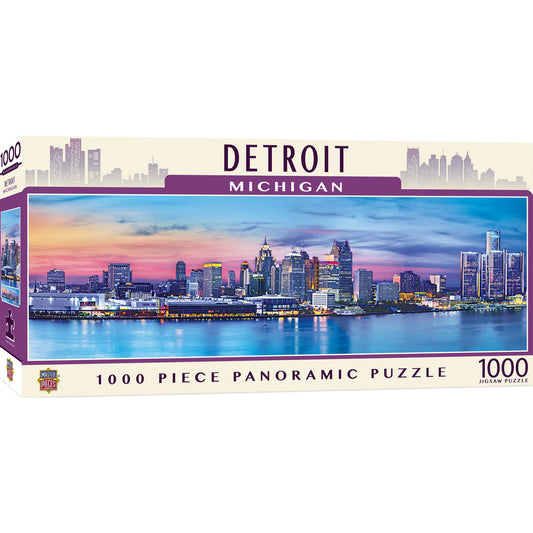 Detroit Michigan 1000 Piece Panoramic Jigsaw Puzzle MasterPieces