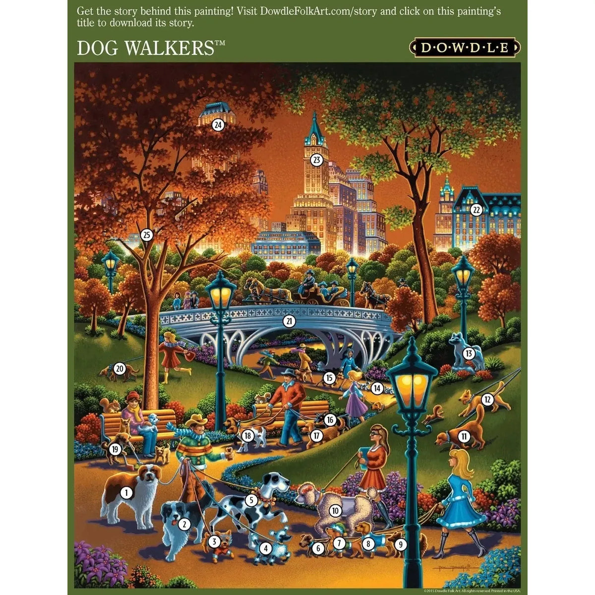 Dog Walkers 500 Piece Jigsaw Puzzle Dowdle