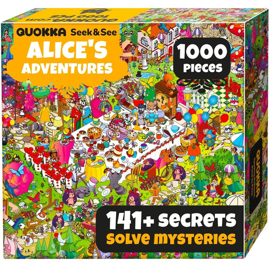 Alice's Adventures Mystery 1000 Piece Jigsaw Puzzle Quokka