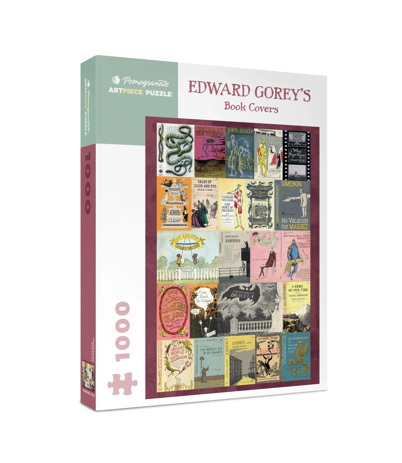 Edward Gorey's Book Covers 1000 Piece Jigsaw Puzzle Pomegranate