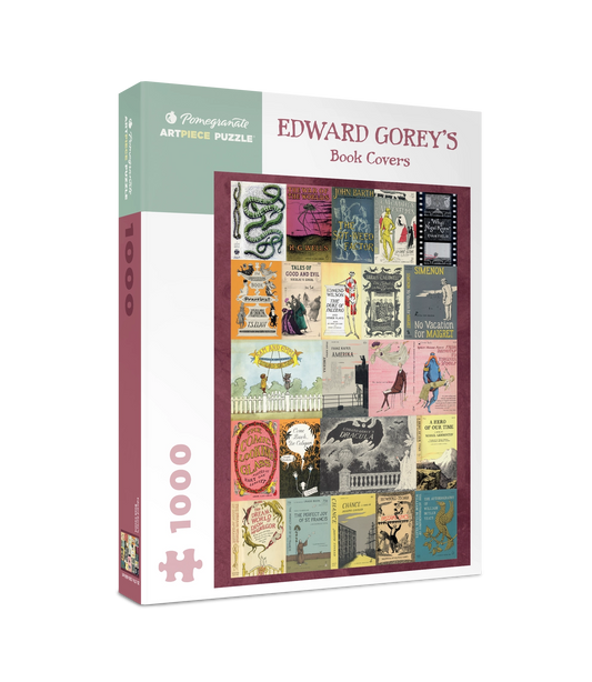 Edward Gorey's Book Covers 1000 Piece Jigsaw Puzzle Pomegranate