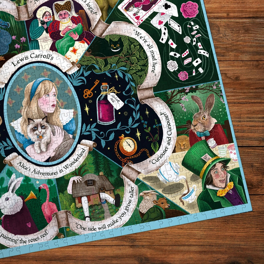 Alice's Adventures in Wonderland 1000 Piece Jigsaw Puzzle Gibsons