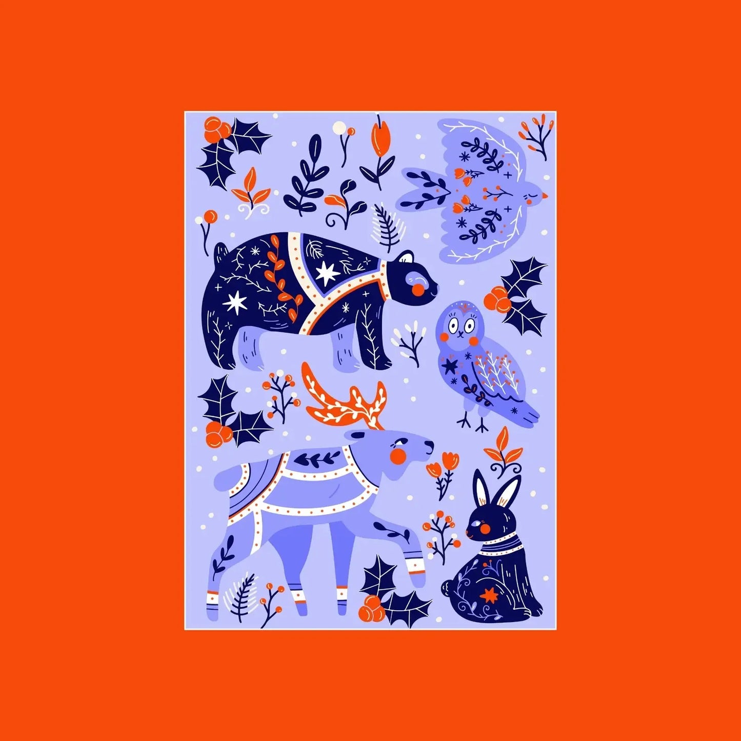 Nordic Animals 99 Piece Mini Jigsaw Puzzle Puzzledly