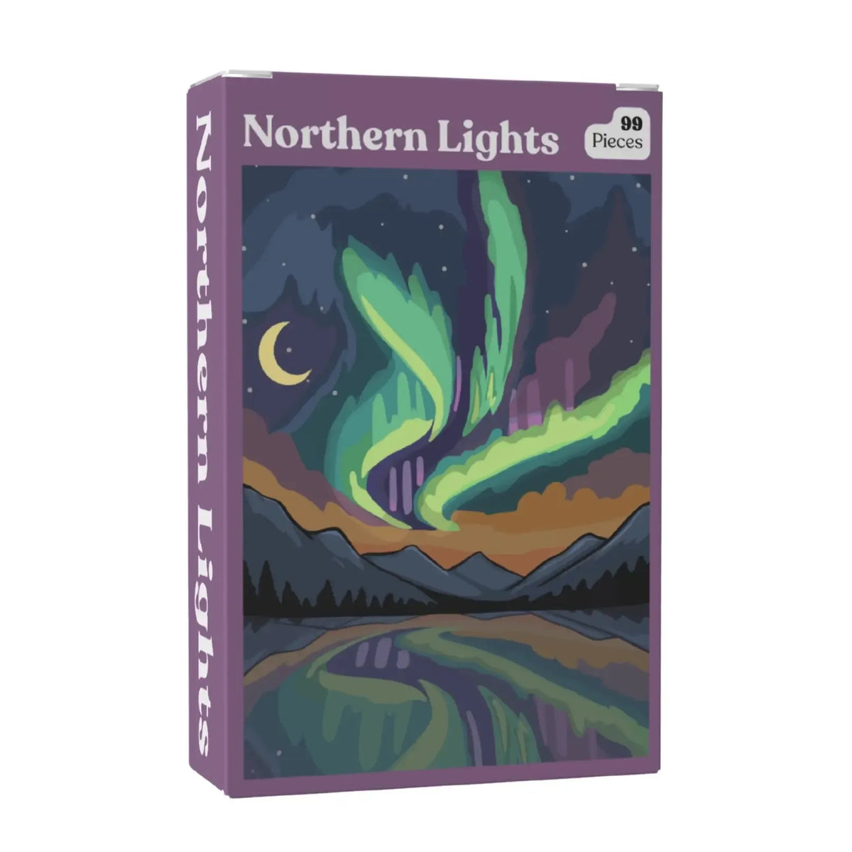 Northern Lights 99 Piece Mini Jigsaw Puzzle Puzzledly