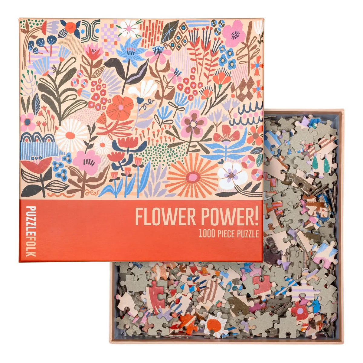 Flower Power 1000 Piece Jigsaw Puzzle PuzzleFolk