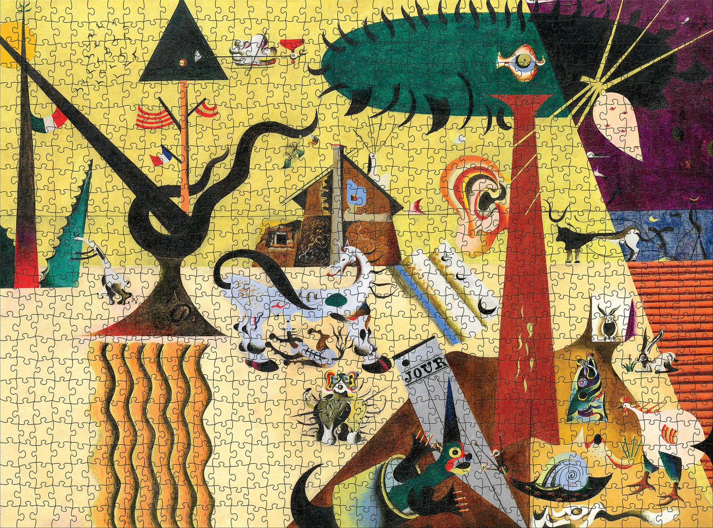 The Tilled Field by Joan Miró 1000 Piece Jigsaw Puzzle Pomegranate