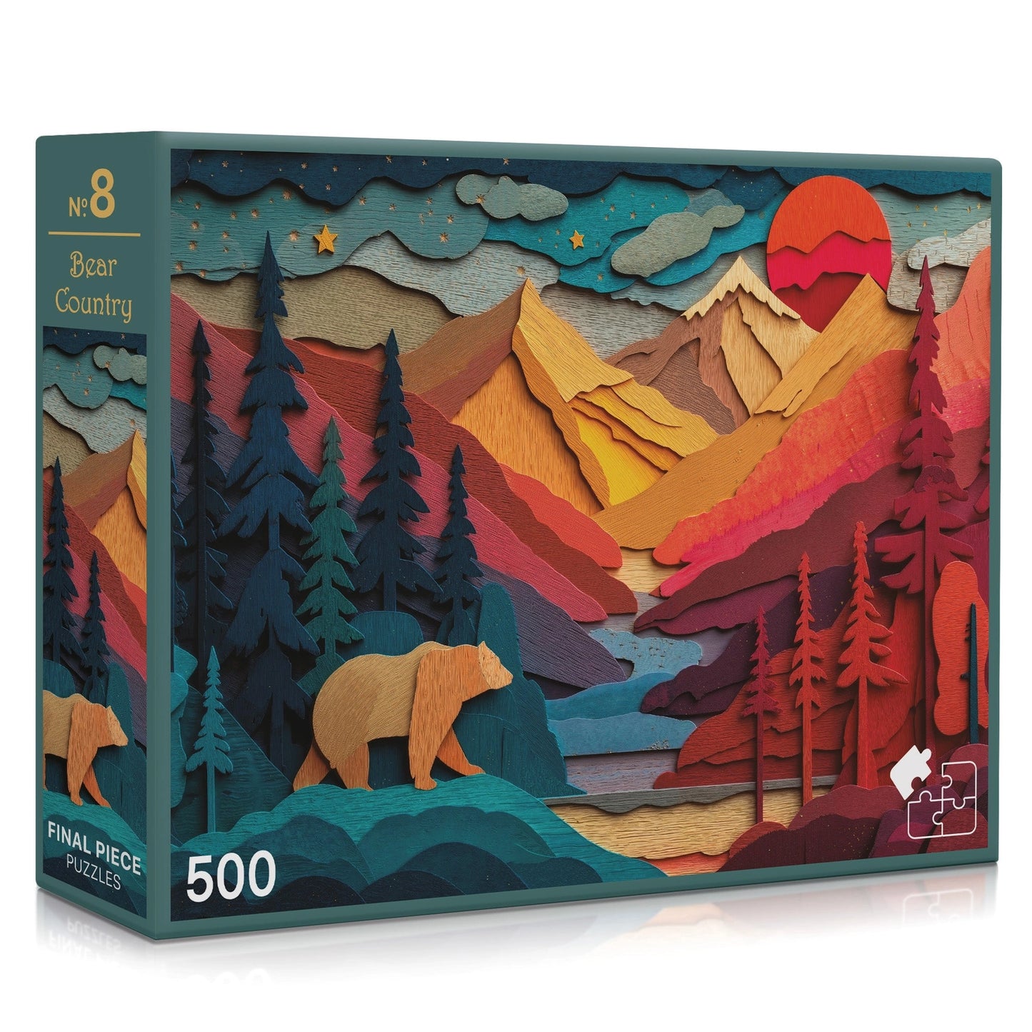 Bear Country 500 Piece Jigsaw Puzzle Final Piece
