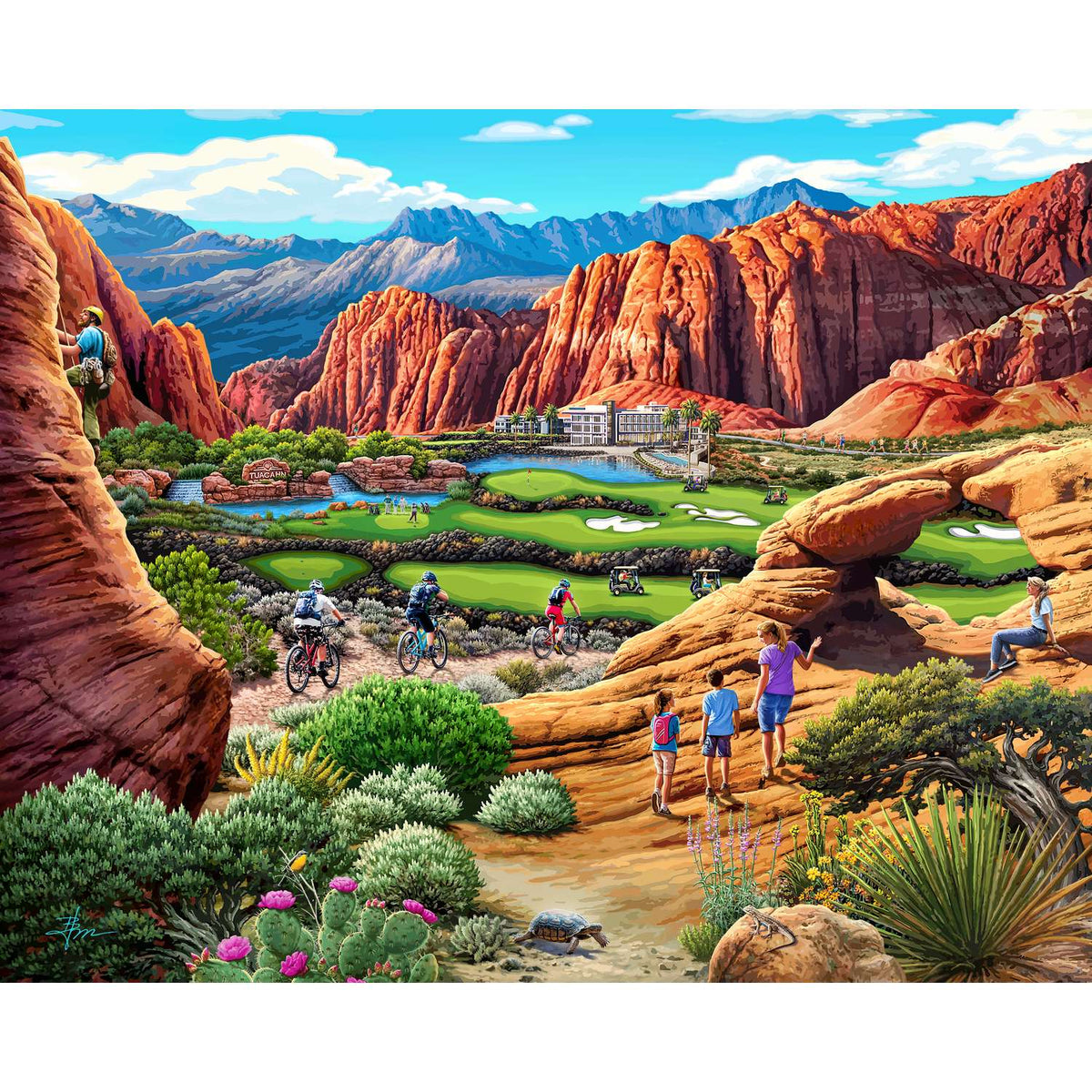 Red Rock Vacay 500 Piece Jigsaw Puzzle Boardwalk