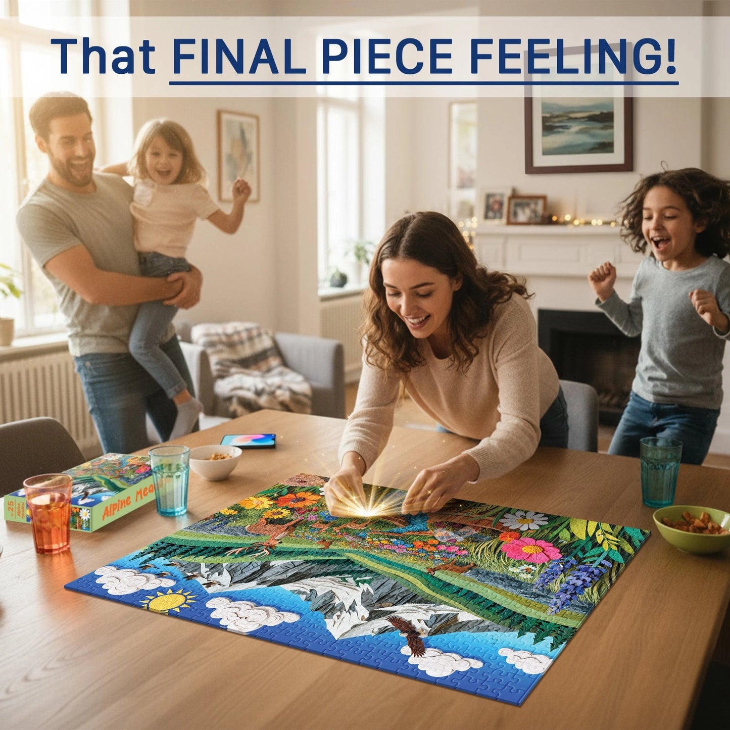 Alpine Meadow 500 Piece Jigsaw Puzzle Final Piece