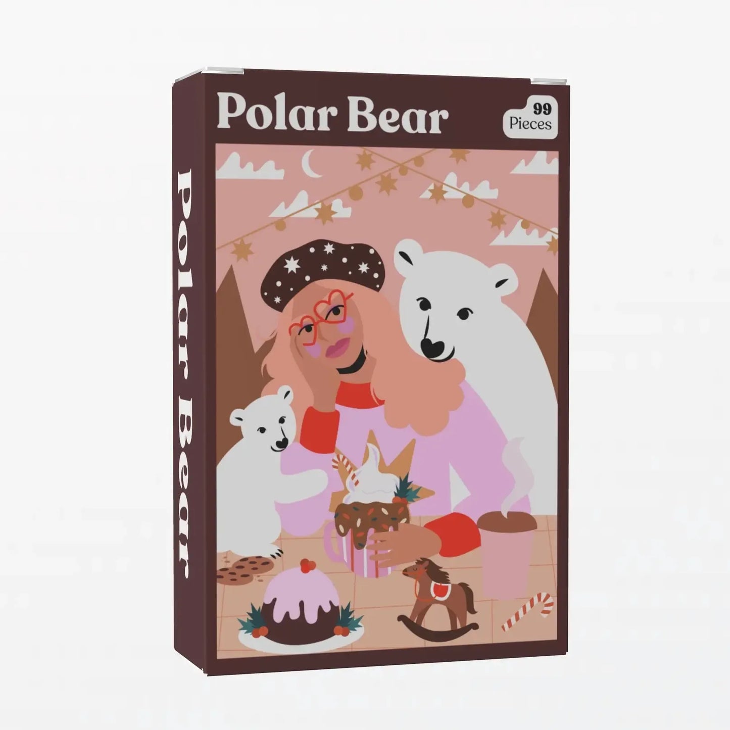 Polar Bear 99 Piece Mini Jigsaw Puzzle Puzzledly