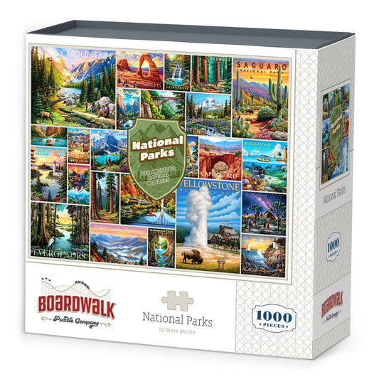 National Parks Collage 1000 Piece Jigsaw Puzzle Boardwalk