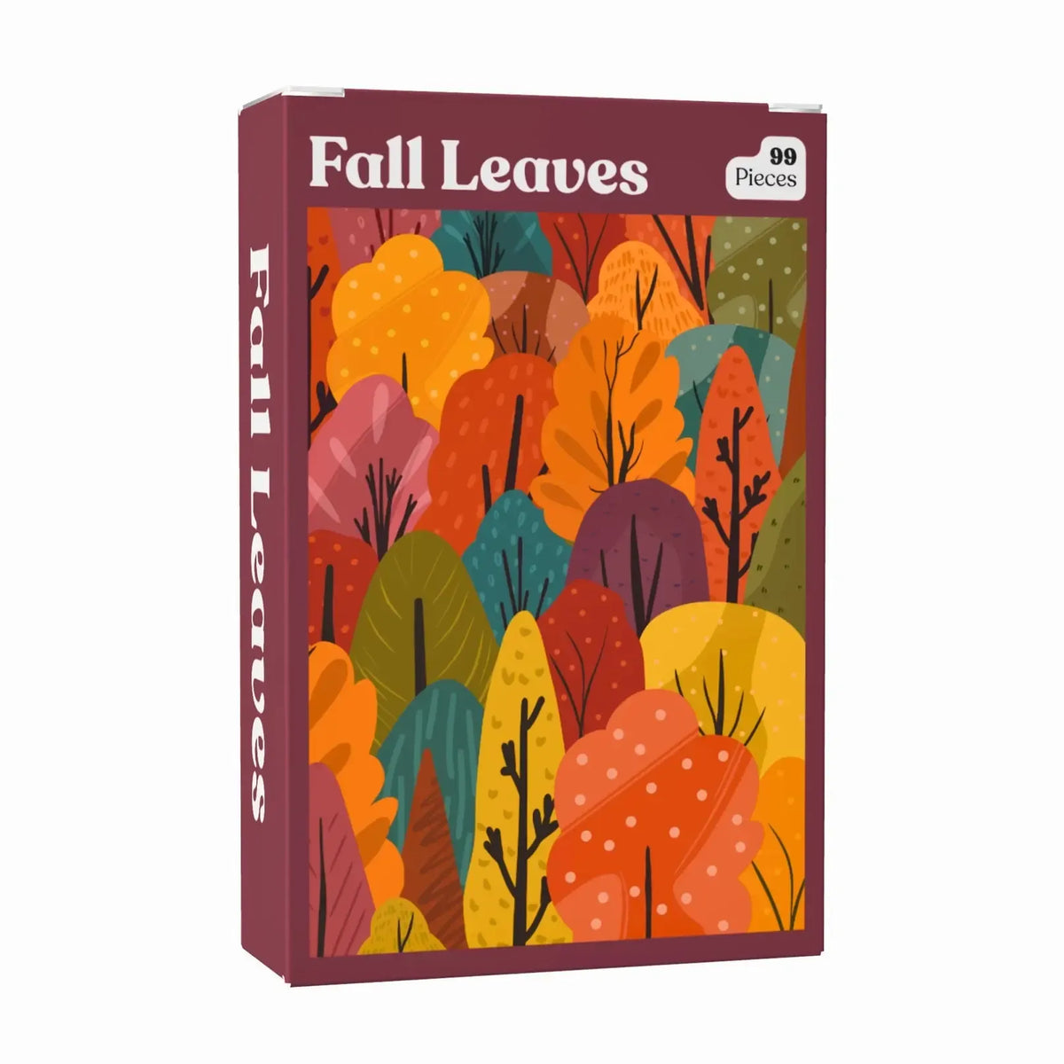Fall Leaves 99 Piece Mini Jigsaw Puzzle Puzzledly