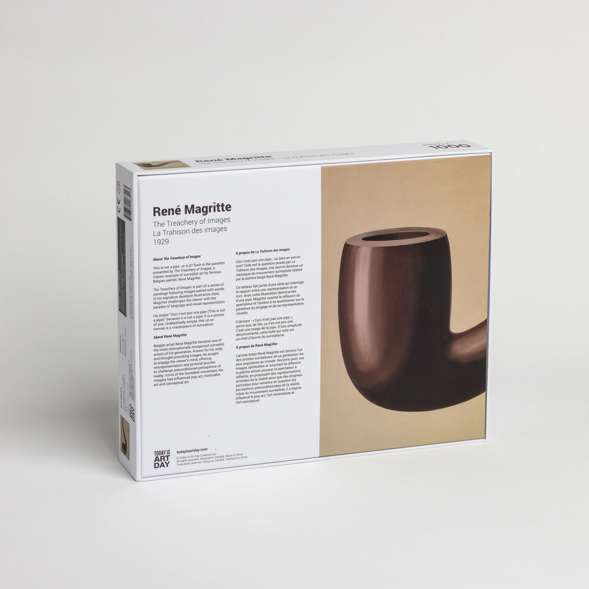 This is Not a Pipe by René Magritte 1000 Piece Jigsaw Puzzle TIAD