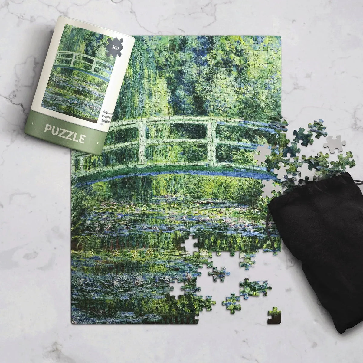 Bridge Over A Pond of Water Lilies by Monet 300 Piece Jigsaw Puzzle TIAD