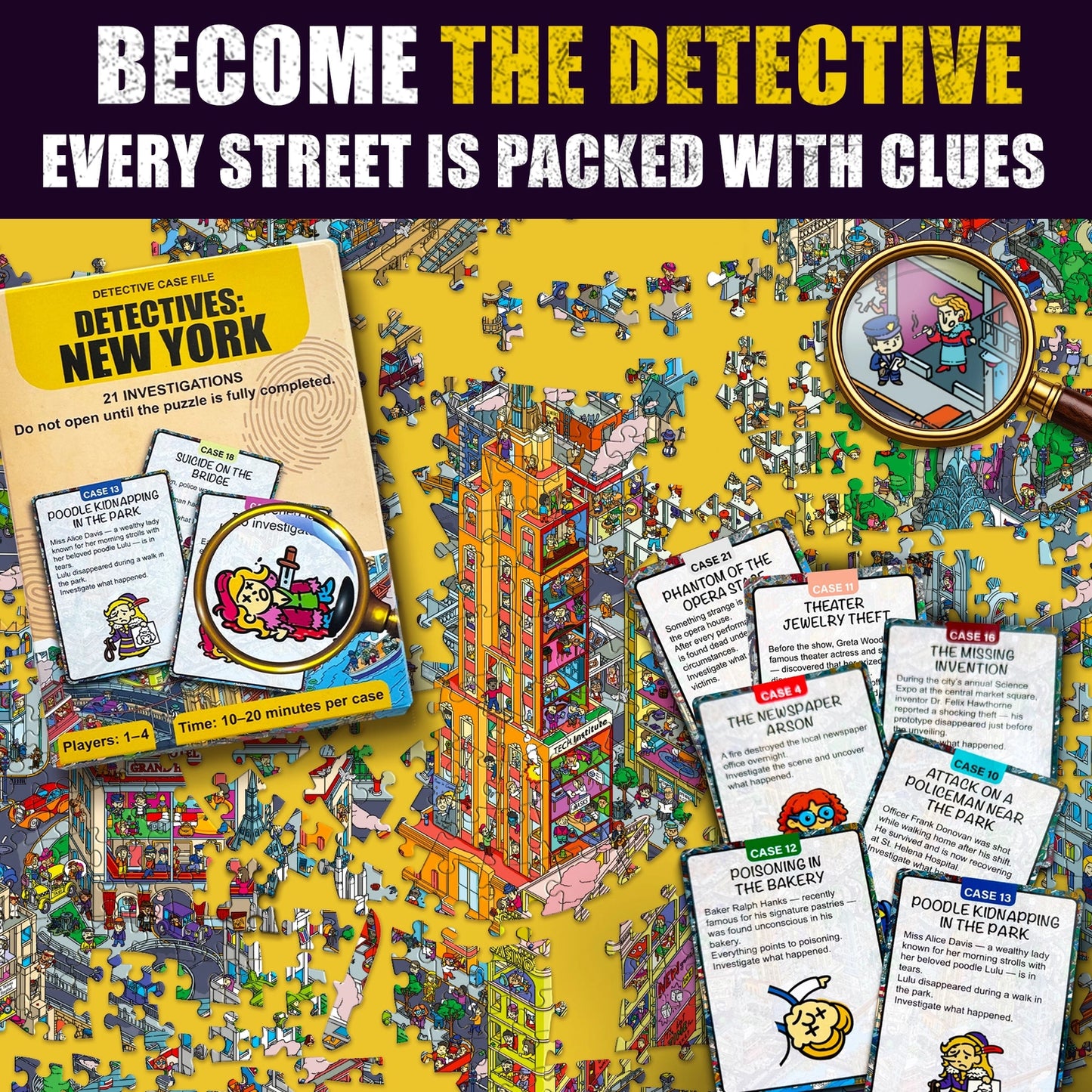 New York Roaring Twenties Mystery 1000 Piece Jigsaw Puzzle Quokka