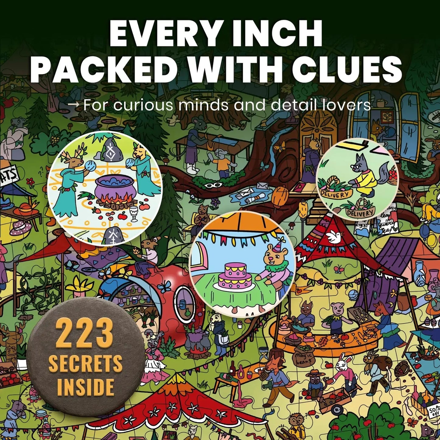 Twigtail Kingdom Mystery 1000 Piece Jigsaw Puzzle Quokka