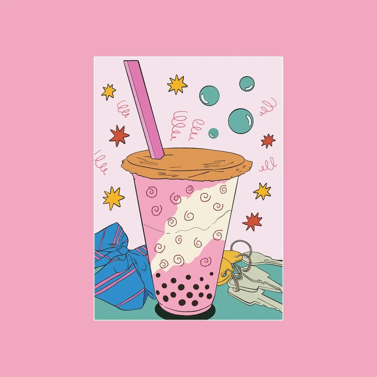 Boba Tea 99 Piece Mini Jigsaw Puzzle Puzzledly
