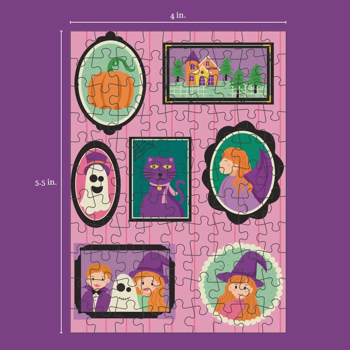 Spooky Portraits 99 Piece Mini Jigsaw Puzzle Puzzledly