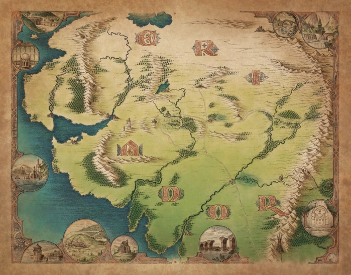 The One Ring Map The Lord of the Rings 1000 Piece Jigsaw Puzzle Kosmos