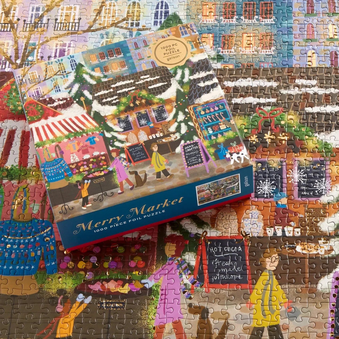 Merry Market 1000 Piece Jigsaw Puzzle Galison