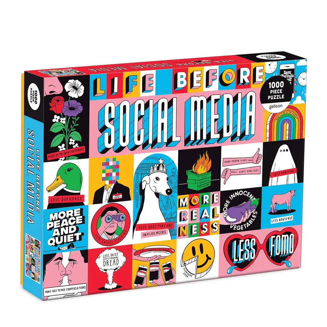 Life Before Social Media 1000 Piece Jigsaw Puzzle Galison