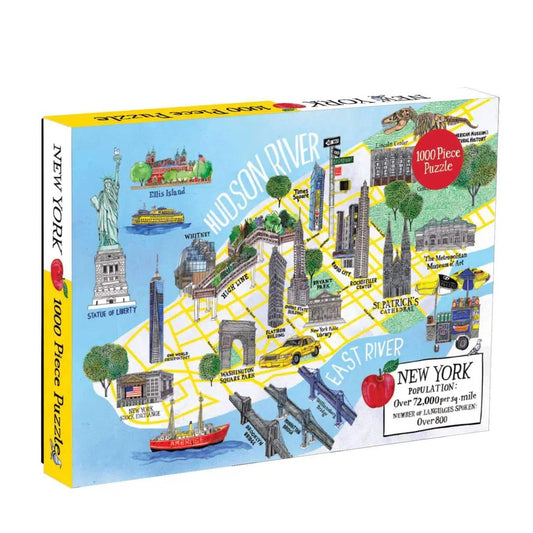 New York City Map 1000 Piece Jigsaw Puzzle Galison