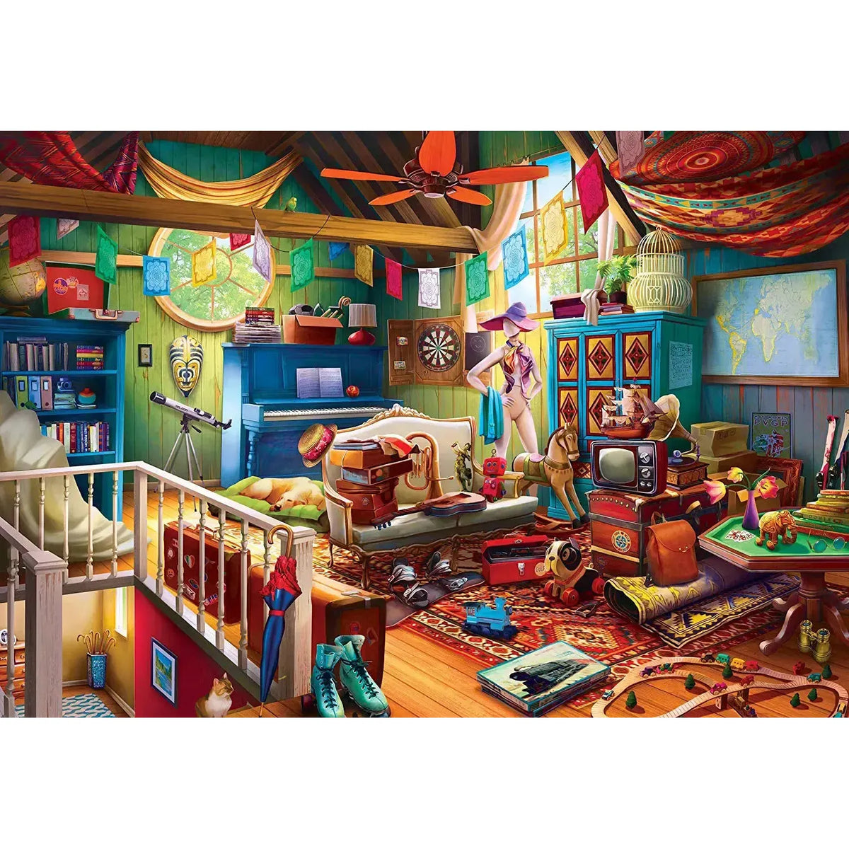 Attic Treasures 1000 Piece EZ-Grip Jigsaw Puzzle MasterPieces