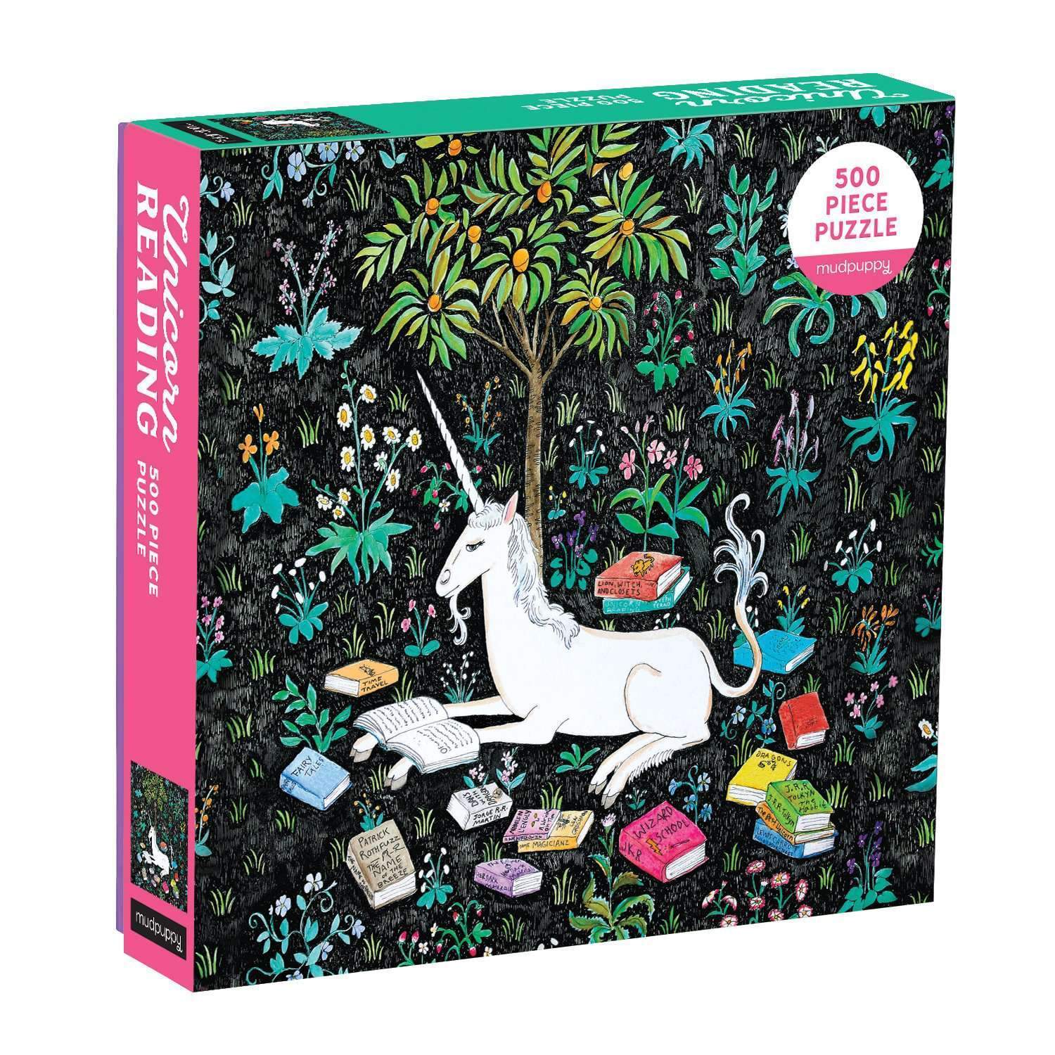 Unicorn Reading 500 Piece Jigsaw Puzzle Mudpuppy